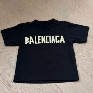 Balenciaga Kids Black Logo Tshirt